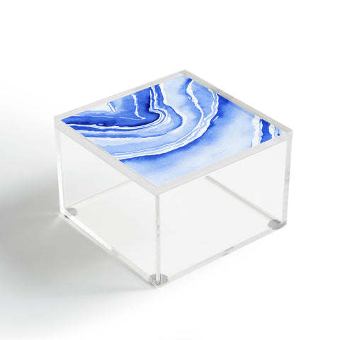 Laura Trevey Blue Lace Agate Acrylic Box