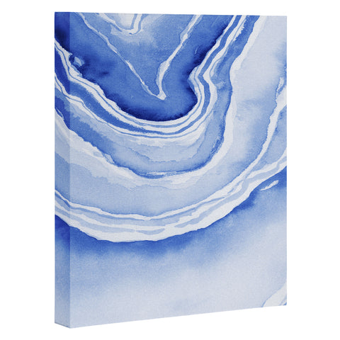 Laura Trevey Blue Lace Agate Art Canvas