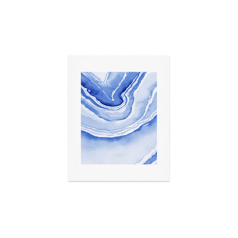 Laura Trevey Blue Lace Agate Art Print