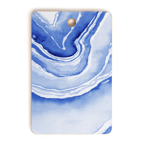 Laura Trevey Blue Lace Agate Cutting Board Rectangle