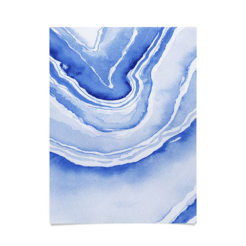 Laura Trevey Blue Lace Agate Poster