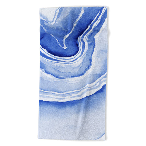 Laura Trevey Blue Lace Agate Beach Towel