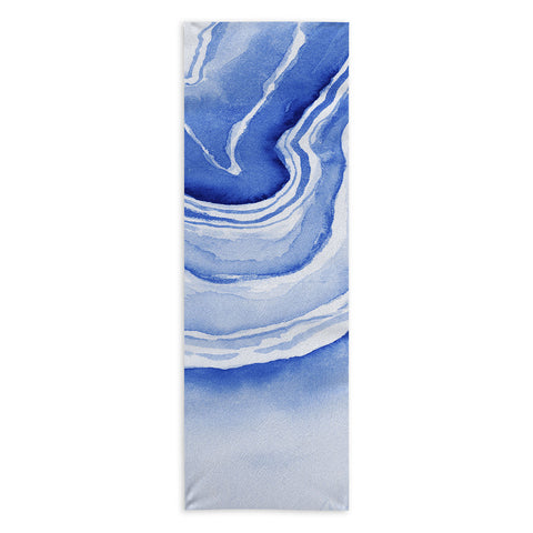 Laura Trevey Blue Lace Agate Yoga Towel