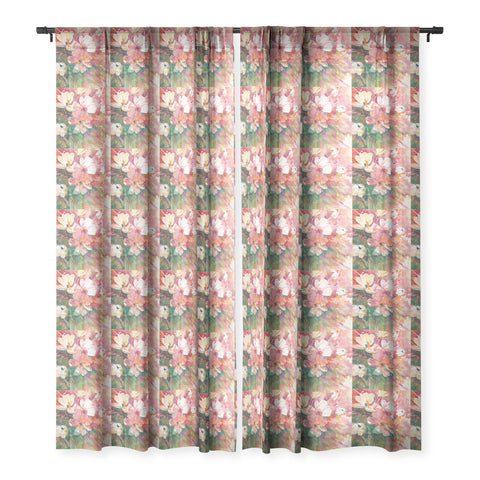 Laura Trevey Blushing Happy Sheer Window Curtain