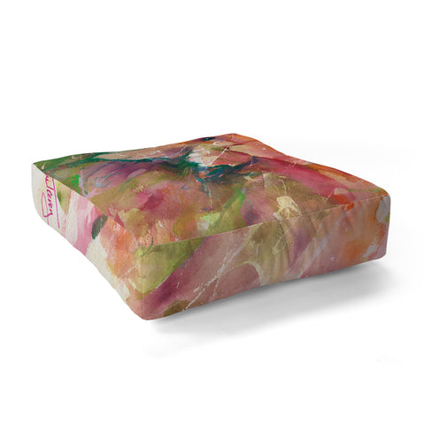 Laura Trevey Blushing Happy Floor Pillow Square