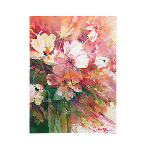 Laura Trevey Blushing Happy Poster