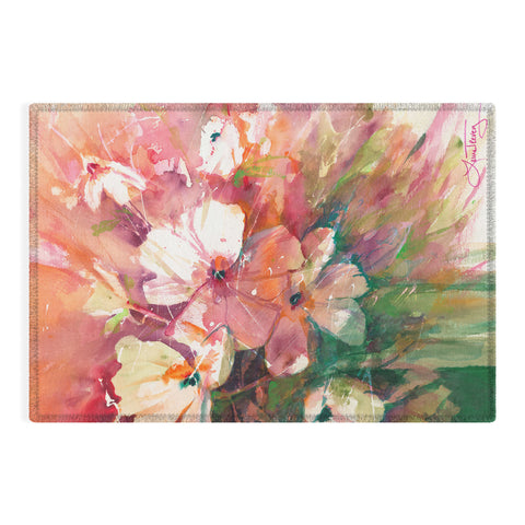 Laura Trevey Blushing Happy Outdoor Rug