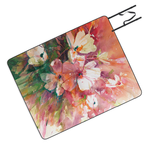 Laura Trevey Blushing Happy Picnic Blanket