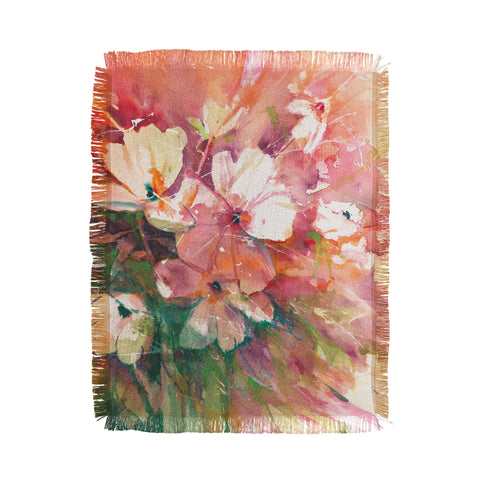 Laura Trevey Blushing Happy Throw Blanket