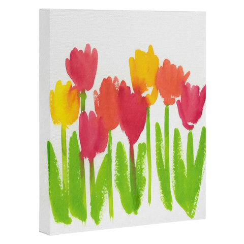Laura Trevey Bright Tulips Art Canvas