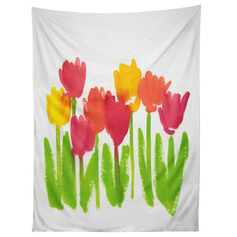 Laura Trevey Bright Tulips Tapestry