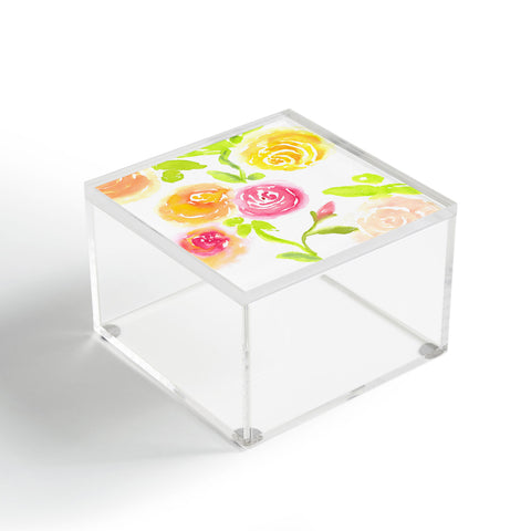 Laura Trevey Candy Colored Blooms Acrylic Box