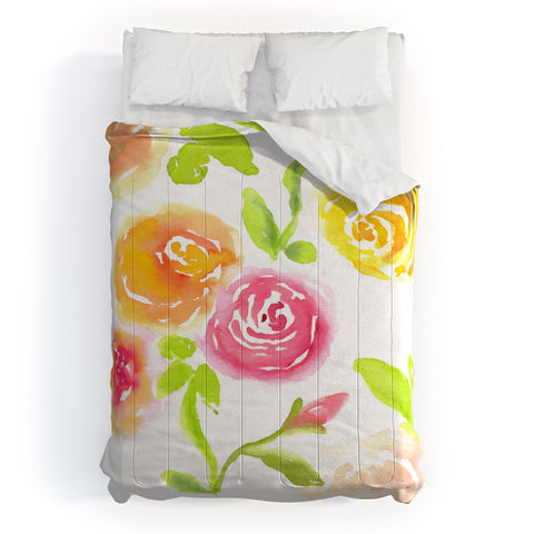 Laura Trevey Candy Colored Blooms Comforter