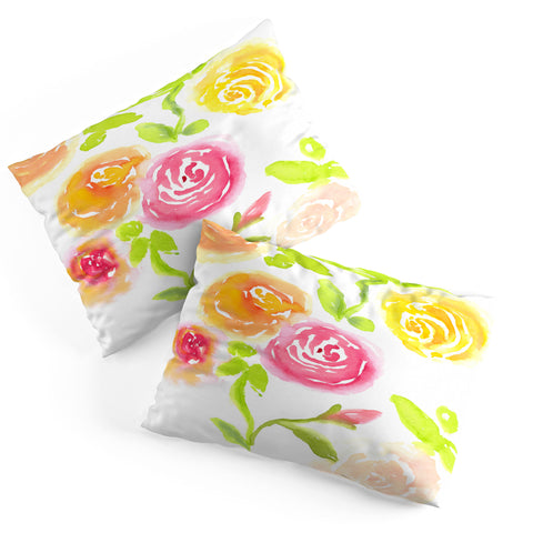 Laura Trevey Candy Colored Blooms Pillow Shams