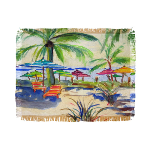 Laura Trevey Caribbean Time Throw Blanket