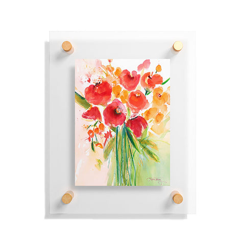 Laura Trevey Citrus Splash Floating Acrylic Print