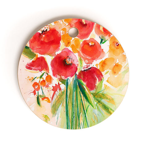 Laura Trevey Citrus Splash Cutting Board Round