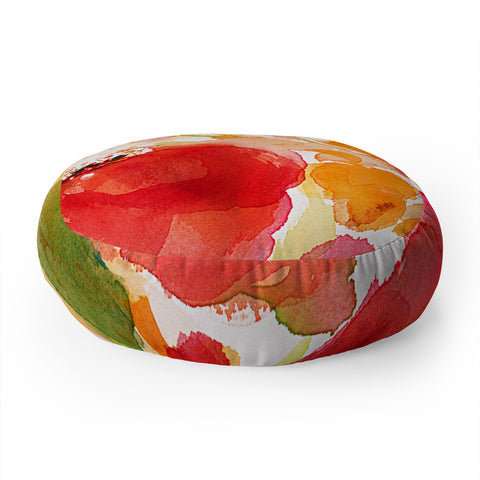 Laura Trevey Citrus Splash Floor Pillow Round