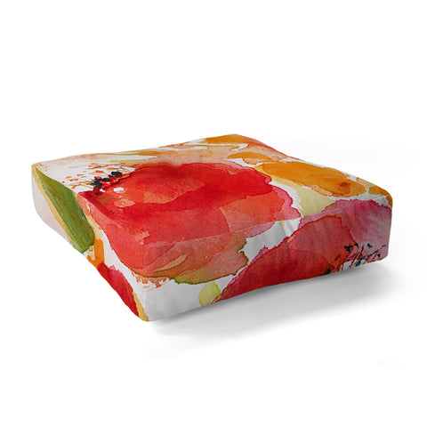 Laura Trevey Citrus Splash Floor Pillow Square