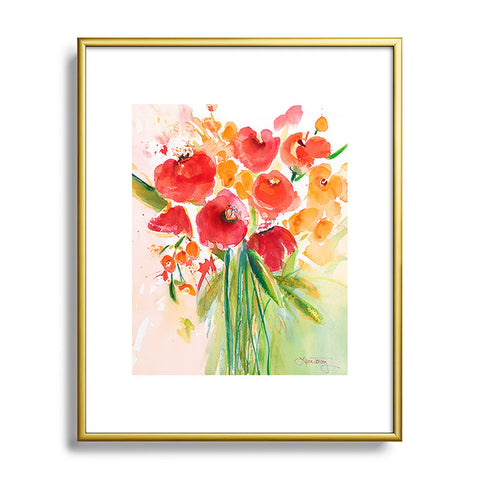 Laura Trevey Citrus Splash Metal Framed Art Print