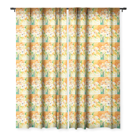 Laura Trevey Citrus Surprise II Sheer Window Curtain
