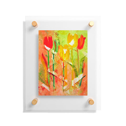 Laura Trevey Citrus Tulips Floating Acrylic Print