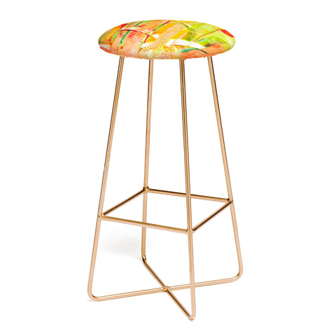 Laura Trevey Citrus Tulips Bar Stool