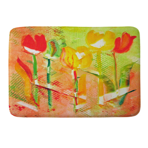 Laura Trevey Citrus Tulips Memory Foam Bath Mat