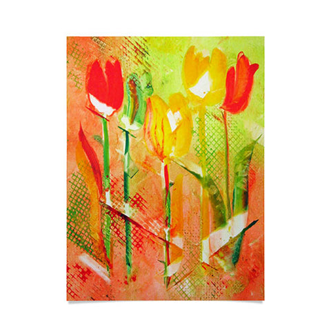 Laura Trevey Citrus Tulips Poster