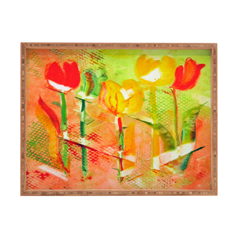 Laura Trevey Citrus Tulips Rectangular Tray