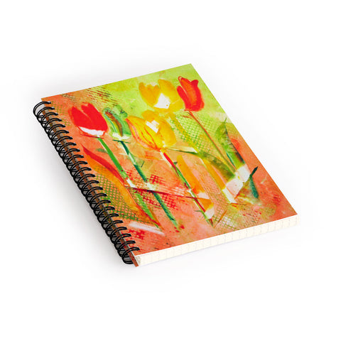 Laura Trevey Citrus Tulips Spiral Notebook