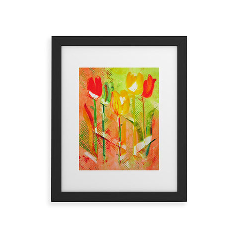 Laura Trevey Citrus Tulips Framed Art Print
