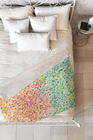Laura Trevey Colors Fleece Throw Blanket