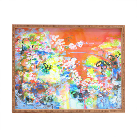 Laura Trevey Coral Delight Rectangular Tray