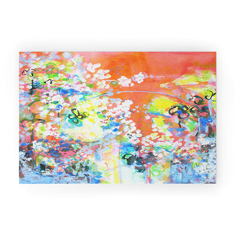 Laura Trevey Coral Delight Welcome Mat