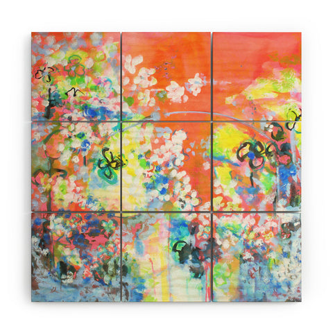 Laura Trevey Coral Delight Wood Wall Mural