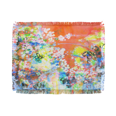 Laura Trevey Coral Delight Throw Blanket
