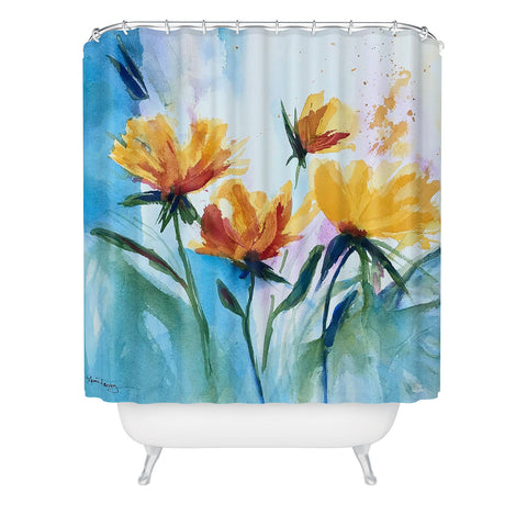 Laura Trevey Costa Del Sol Shower Curtain