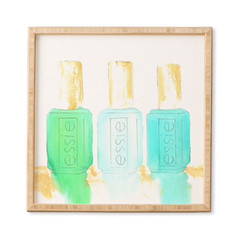 Laura Trevey Essie In Blue Framed Wall Art