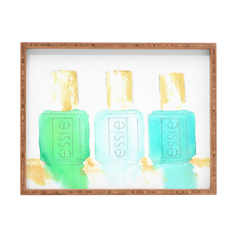 Laura Trevey Essie In Blue Rectangular Tray