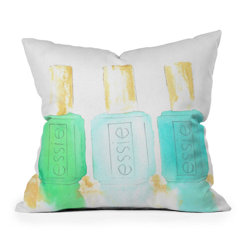 Laura Trevey Essie In Blue Throw Pillow