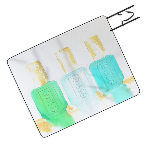 Laura Trevey Essie In Blue Picnic Blanket