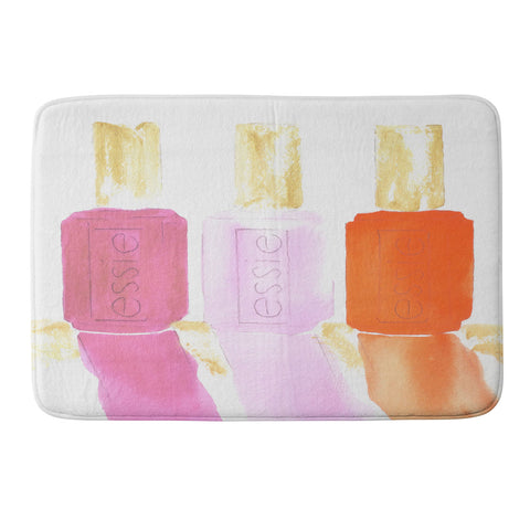 Laura Trevey Essie In Pink Memory Foam Bath Mat