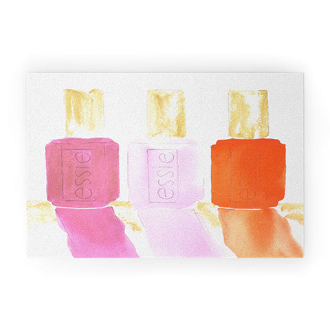 Laura Trevey Essie In Pink Welcome Mat