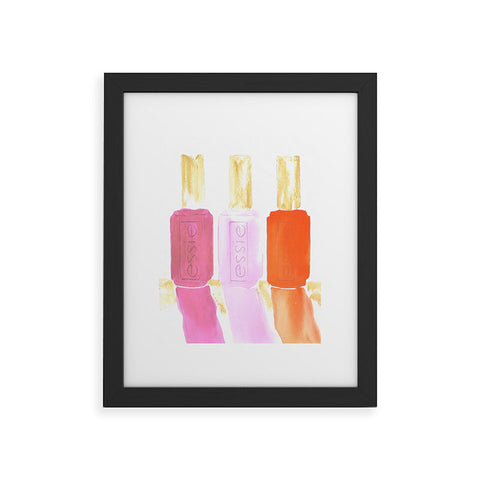 Laura Trevey Essie In Pink Framed Art Print