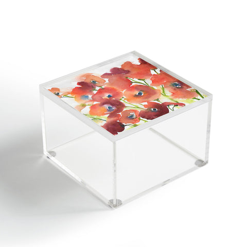 Laura Trevey Field Of Poppies Acrylic Box