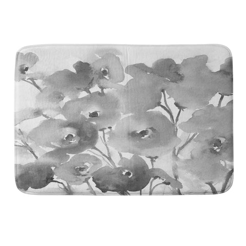Laura Trevey Field Of Poppies II Memory Foam Bath Mat