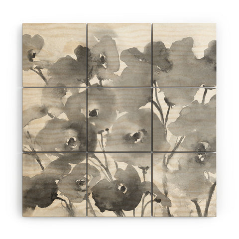Laura Trevey Field Of Poppies II Wood Wall Mural