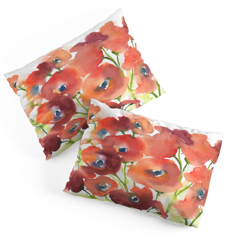 Laura Trevey Field Of Poppies Pillow Shams