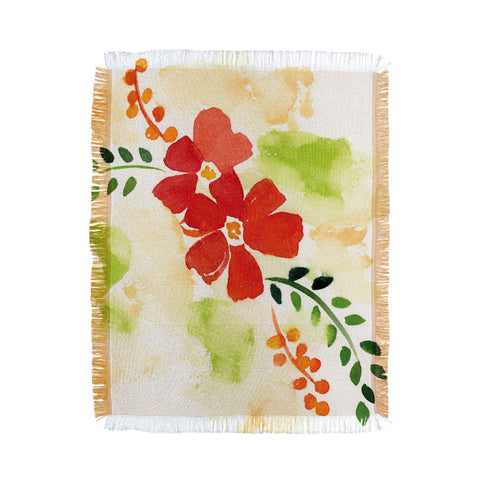 Laura Trevey First Bloom Throw Blanket